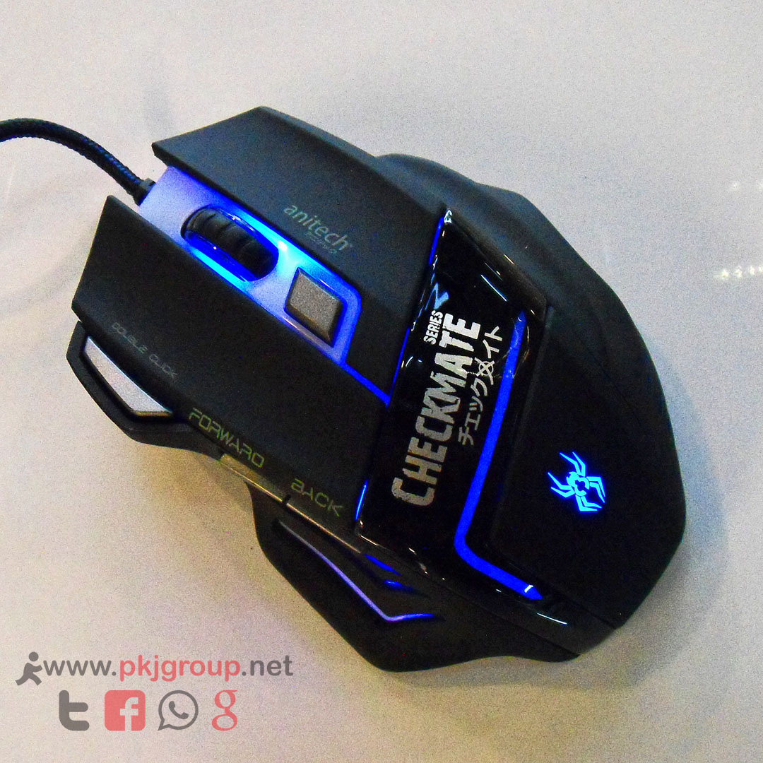 Mouse Gaming Anitech ZX910 เม้าส์เกมส์มีไฟ มีมาโคร เล่น PB สบายๆ(รีวิว)