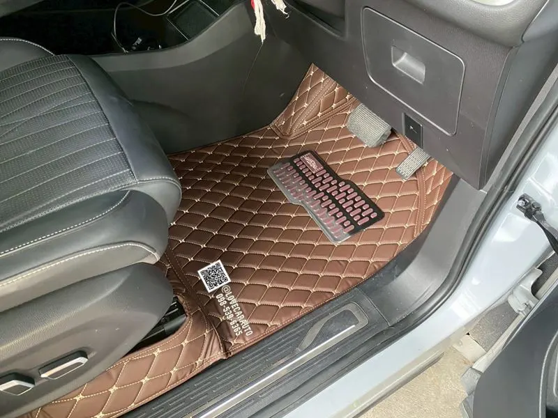 พรมปูพื้นรถยนต์ 6D Mg Maxus 9 สีกาแฟ