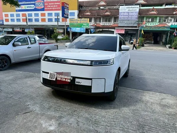 พรมปูพื้นรถยนต์ Jaecoo 5 ev vvip ดำด้ายน้ำเงิน ไวนิลสีเทา