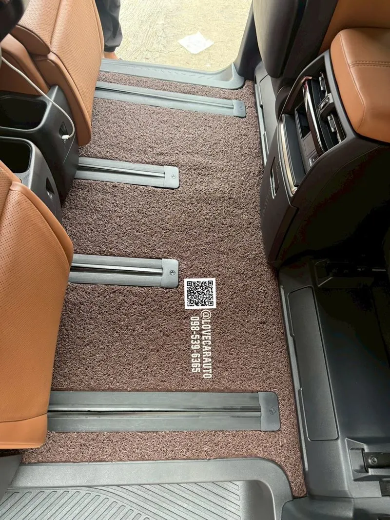 พรมดักฝุ่นรถยนต์ Toyota Alphard 40 2025 พรมไวนิลดักฝุ่นสีน้ำตาล
