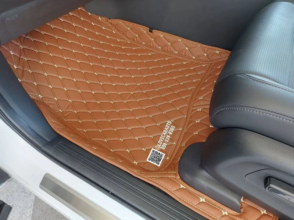 พรมปูพื้นรถยนต์ 6D Honda CR-V G6 สีน้ำตาลเข้ม