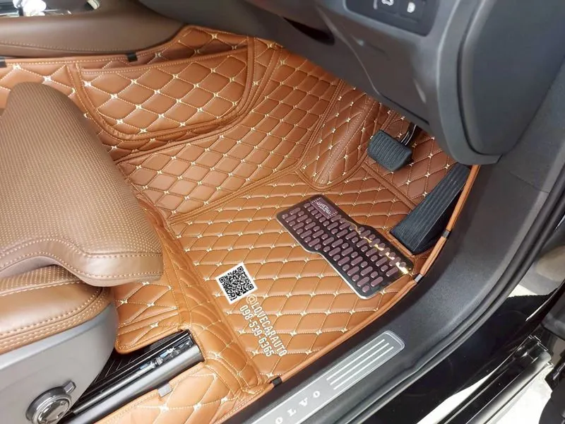 พรมปูพื้นรถยนต์6D Volvo XC90 น้ำตาลเข้ม