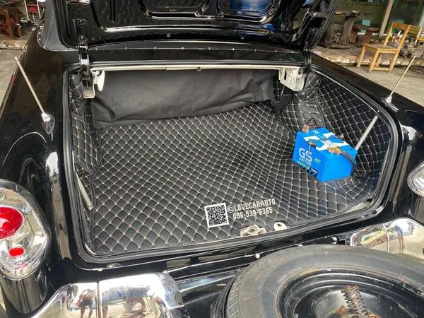 พรมปูพื้นรถยนต์ chevrolet bel air ปี2499 สีดำด้ายทอง