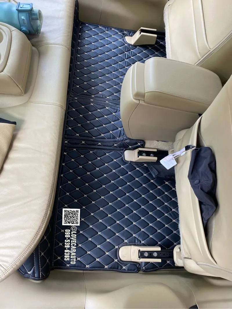 พรมปูพื้นรถยนต์ Honda Civic FB 2013 สีดำด้ายทอง