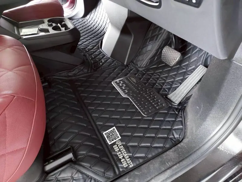 พรมปูพื้นรถยนต์ 6D Bmw IX50 สีดำล้วน