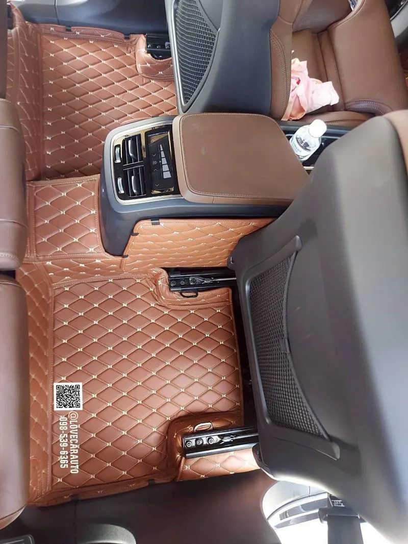 พรมปูพื้นรถยนต์6D Volvo XC90 น้ำตาลเข้ม