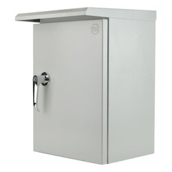 ตู้เหล็กกันน้ำมีหลังคา KBSW 8000 ขนาด 200x300x150 mm.