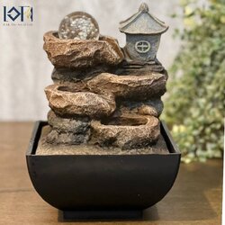 น้ำล้นตั้งโต๊ะ น้ำตกตั้งโต๊ะ เสริมฮวงจุ้ย น้ำตกจำลอง น้ำผุด น้ำล้นขนาดเล็ก น้ำตกขนาดเล็ก ตั้งโต๊ะทำงาน รุ่น M