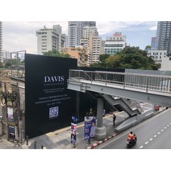 ป้ายไวนิลปิดก่อสร้าง โครงการDAVIS CORPORATION