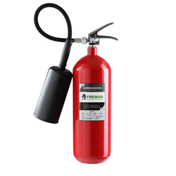 ถังดับเพลิงชนิดก๊าซคาร์บอนไดออกไซด์ CO2 แบบยกหิ้ว ขนาด 10 ปอนด์ Fireman