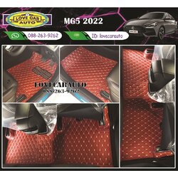 พรมปูพื้นรถยนต์ 6D mg5 สีแดงไวน์ เข้ารูป