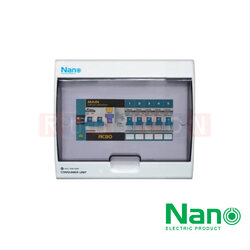 Nano Electric® CR50B-05 ตู้คอนซูเมอร์ยูนิต SHIHLIN/NANO เมน+5ช่อง ( พร้อมเมนกัดดูด 63 A+ลูกย่อย) ( 1 ชิ้น/กล่อง )