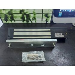 Magnetic Lock 600 ปอนด์ ( มี LED แสดงสถานะ) พร้อม LZ Bracket ยี่ห้อ BEL ( ดำ )