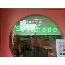 งานป้ายไฟนีออนเฟล็กซ์ ป้ายไฟนีออน ป้ายไฟตกแต่งร้านแนวนีออนย้อนยุค งานSOULMADE