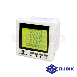QUBIX HL-S96-5 3FMF-Y-412O AC/DC 80-270V มัลติฟังก์ชันดิจิตอลพาเนลมิเตอร์ (วิเคราะห์พลังงาน) MULTIFUNCTION DIGITAL PANEL METER HL SERIES 96X96MM.
