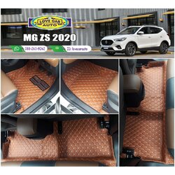พรมรถยนต์ 6D สีน้ำตาลเข้ม MG ZS 2020