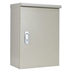 KBJD 0001ตู้ไฟสวิทช์บอร์ดแบบกันฝุ่นกันน้ำฝา 2 ชั้น มีหลังคา (ฝานอกทึบ) ขนาด 280x350x200mm.