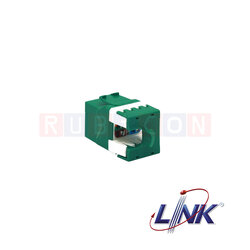 US-1005SC3 CAT5E RJ45 COLORFUL JACK,SLIM, GREEN LINK