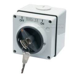 "DAKO" DKF56SW1-220 สวิทช์ลูกบิดกันน้ำ มีกุญแจล็อค 2P 20A 250V (WATERPROOF KEY ROTARY SWITCH)