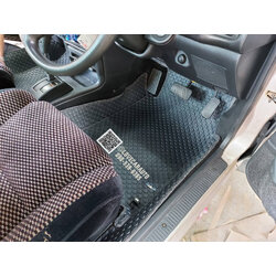 พรมปูพื้นรถยนต์ Toyota Collora AE92 พรมกระดุมสีเทา