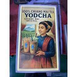 กรอบป้ายไฟเมนู ร้าน YODCHA | ป้ายชาเชียงใหม่สไตล์วินเทจ เพิ่มเสน่ห์ความเป็นไทยให้กับแบรนด์