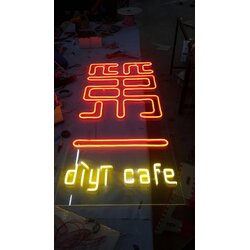 ป้ายไฟแอลอีดีนีออนเฟล็ค งานDIRT CAFEนีออน