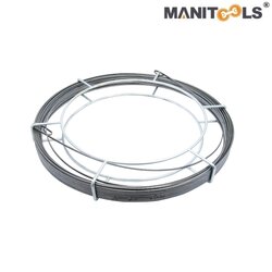 "MANITOOLS" MSW-30 Size 1.3x3 mm. Length 15m. 30m. ฟิชเทปเหล็กพร้อมลูกกรง / Wire steel (with cage) ความยาว 30 เมตร