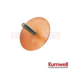 KUMWELL LGSP-M10 แผ่นยึดพร้อมเดือย (Strike Pad with Stud ) Dia. 112 mm, Stud Size M10