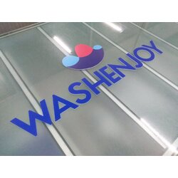 รับทำป้ายอะคริลิค ป้ายอะคริลิคร้านซักผ้าสะดวกซัก งานWASHENJOY