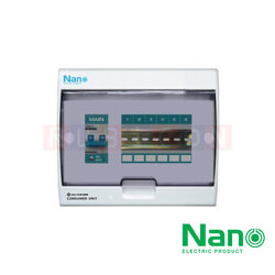 Nano Electric® CM50-06 ตู้คอนซูเมอร์ยูนิต SHIHLIN/NANO เมน+6ช่อง ( พร้อมเมน 50 A) ( 1 ชิ้น/กล่อง )