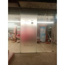 ป้ายสติกเกอร์ติดลงบนกระจก งาน FAAMAI