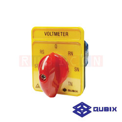 QUBIX SA16-7-61313-B03 โวลต์มิเตอร์สวิตช์ 380-440V / 5.5KW ขนาด 48x48mm. (VOLTMETER SWITCHES - HEAVY DUTY)