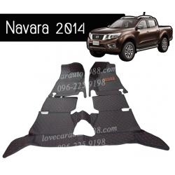 พรม 6D Nissan Navara 2014 สีดำด้ายแดง