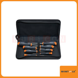 "MANITOOLS" SS-8A ชุดไขควง 8 ชิ้น พร้อมกระเป๋า (SCREWDRIVER 8 PCS WITH BAG)