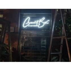 ป้ายไฟร้านอาหารแอลอีดี ป้ายตัวอักษรไฟออกหน้า งานGourmet Box