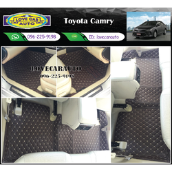 พรมรถยนต์ 6D สีกาแฟ Toyota Camry