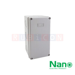 NANO-203W กล่องพลาสติกกันน้ำ สีขาว ขนาด 5x10x3.5” (127.10x254x91 mm.)
