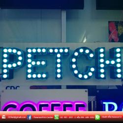 ป้ายไฟปิงปอง งานดีไซน์ไร้ขอบเขต ทำตามสั่งลูกค้า งานถูกใจต้อง ติวานนท์ปริ้น