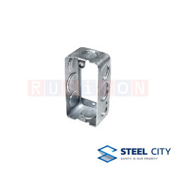 STEEL CITY BX22 แฮนดี้บ๊อกซ์ ตื้น ก้นทะลุุ 1/2” x 3/4” x1/2” (Handy Box 2″x 4″) หนา 1.00 mm