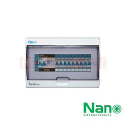 Nano Electric® CR50B-09 ตู้คอนซูเมอร์ยูนิต SHIHLIN/NANO เมน+9ช่อง ( พร้อมเมนกัดดูด 50 A+ลูกย่อย) ( 1 ชิ้น/กล่อง )