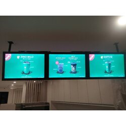 ป้ายไฟกรอบกระจายแสงแอลอีดี งานขายึดเพดาน