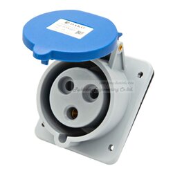 DAKO" HTX 323 เต้ารับฝังเฉียง (2P+E) 32A IP44 DAKO