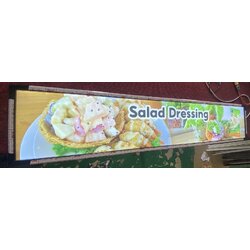 กรอบป้ายไฟ Salad Dressing PURE FOODS | ป้าย LED น้ำสลัด พร้อมภาพเมนูอาหารสุขภาพแบบจัดเต็ม เพิ่มยอดขายได้จริง