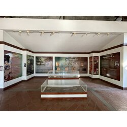 งานตกแต่งพิพิธภัณฑ์ ป้ายงานพิมพ์ลงแผ่นติดผนัง งานหลุมขุดค้นที่1