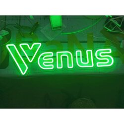 ป้ายไฟชื่อร้านป้ายไฟนีออน งานVENUS