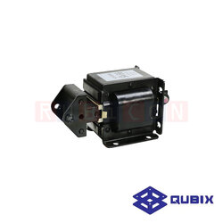 QUBIX SA-56 โชลีนอย์แม่เหล็ก PUSH-PULL 220V 40 mm. RATED PULL 12.0 Kg. (AC SOLENOIDS)