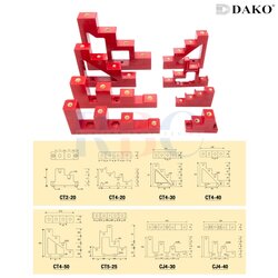 "DAKO" CJ4-30 บัสบาร์แบบขั้นบันได (BUS BAR INSULATOR (LADDER TYPE)