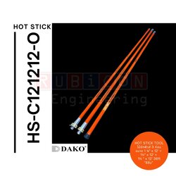 "DAKO" HS-C121212-O ไม้ชักฟิวส์ 36 ฟุต (10 เมตร) 3 ท่อนขนาด 1 ¼" x 12' + 1½" x 12' + 1½ " x 12' 36ft (3 ท่อน สีส้ม) พร้อมซองใส่ไม้ชักฟิวส์ (Disconnect Sticks-Hot Sticks)
