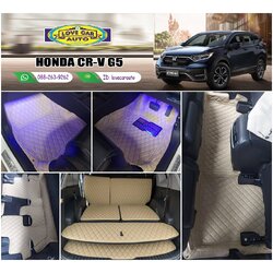 พรมรถยนต์ 6D สีครีม Honda CR-V G5