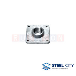 STEEL CITY ฮับเพลทเหล็กหล่ออ่าบสังกะสี (HOT DIP GALVANIZED SQUARE HUB PLATES)